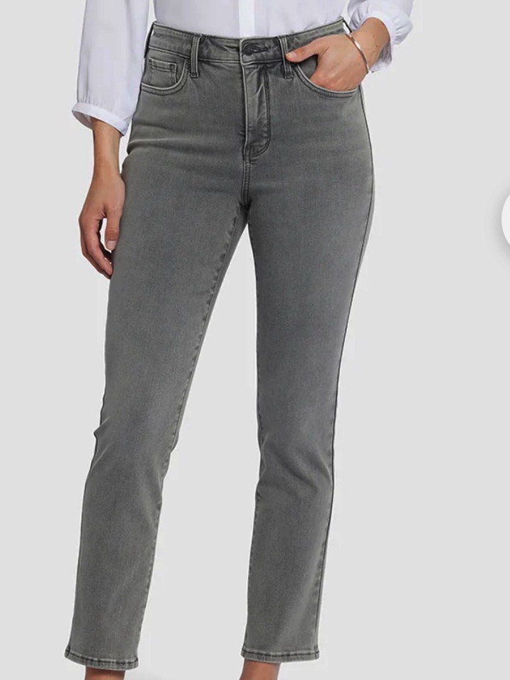 Nydj Ami Skinny Jeans Charcoal Grey Size 12